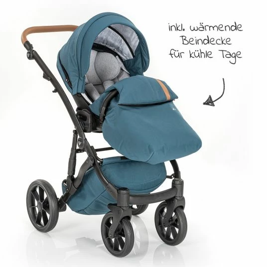 Brand new 🌟 Junama 2in 1 Kombi-Kinderwagen-Set Space inkl. Babywanne, Sportsitz,Wickeltasche & Regenschutz - Grün - Collection 2022 🤩 6 Brand new 🌟 Junama 2in 1 Kombi-Kinderwagen-Set Space inkl. Babywanne, Sportsitz,Wickeltasche & Regenschutz - Grün - Collection 2022 🤩 - Image 6