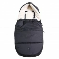 Best Pirce 🛒 Kaiser Fleece-Fußsack Hoody 2.0 für Babyschale und Babywanne - Black ❤️