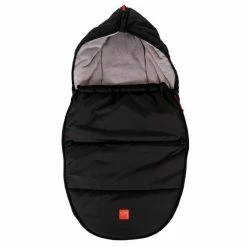 Discount ⌛ Kaiser Fleece footmuff Hoody for infant carriers and bathtubs - Black ⌛