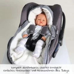 Cheap ⭐ Kaiser Fleece-Fußsack Jersey Hood für Babyschalen und Babywannen - Dark Grey - Collection 2022 😍 -Way Sales kaiser fleece fusssack jersey hood fur babyschalen und babywannen dark grey 65320 24 d4