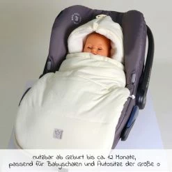 Deals 🌟 Kaiser Fleece-Fußsack Jersey Hood für Babyschalen und Babywannen - Vanille Ice - Collection 2022 🔔 -Way Sales kaiser fleece fusssack jersey hood fur babyschalen und babywannen vanille ice 65320 301 d2