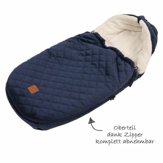 Discount 🔥 Kaiser Fleece-Fußsack Velvet Hoody für Babyschale und Babywannen - Navy 🛒 3 Discount 🔥 Kaiser Fleece-Fußsack Velvet Hoody für Babyschale und Babywannen - Navy 🛒 - Image 3