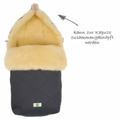 New ⌛ Kaiser Lambskin Footmuff Natura Organic Cotton - Anthracite 👏 -Way Sales kaiser lammfell fusssack natura organic cotton anthrazit 65401224 d2