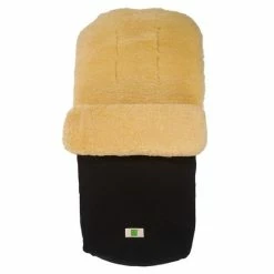 Budget 🎉 Kaiser Lambskin Footmuff Natura Organic Cotton - Black 👏