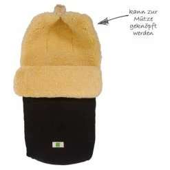 Budget 🎉 Kaiser Lambskin Footmuff Natura Organic Cotton - Black 👏 -Way Sales kaiser lammfell fusssack natura organic cotton schwarz 6540125 d2