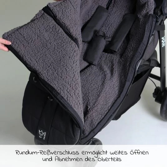 Brand new 🧨 Kaiser Thermo-Flece Fußsack Mila - Black - Collection 2022 👏 3 Brand new 🧨 Kaiser Thermo-Flece Fußsack Mila - Black - Collection 2022 👏 - Image 3