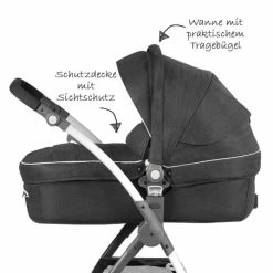 Buy ❤️ Knorr Baby Yuu combination pushchair incl. diaper bag - Melange anthracite 👍 -Way Sales knorr baby kombi kinderwagen yuu melange anthrazit 800910 d3