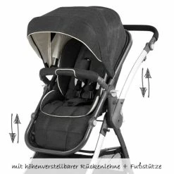 Buy ❤️ Knorr Baby Yuu combination pushchair incl. diaper bag - Melange anthracite 👍 -Way Sales knorr baby kombi kinderwagen yuu melange anthrazit 800910 d4