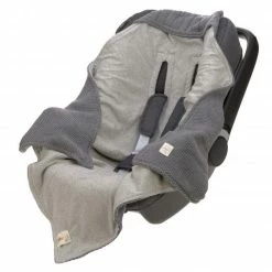 Budget 👍 Lässig Einschlagdecke für Babyschale Knitted Blanket aus Bio-Baumwolle 78 x 78 cm - Anthracite 🔔 -Way Sales lassig einschlagdecke fur babyschale knitted blanket aus bio baumwolle 78 x 78 cm anthracite 1542014236 d3