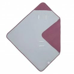 Best Sale ❤️ Makian Einschlagdecke leichte Jerseydecke - für Babyschale & Kinderwagen 80 x 80 cm - Orchidee Puder 🔔