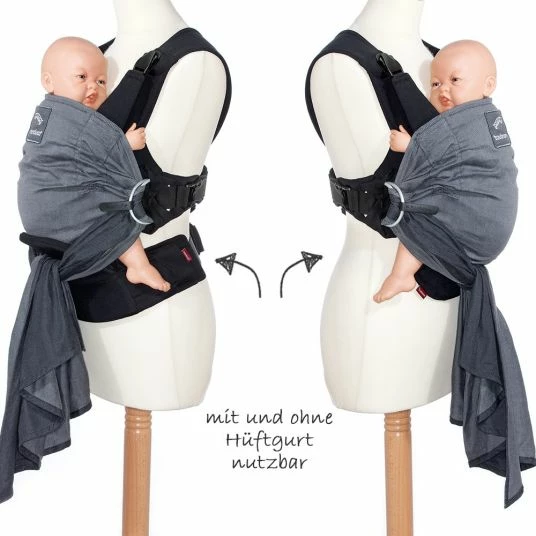 Coupon 🎉 Manduca Tragetuch Duo mit abnehmbarem Hüftgurt - Grey 🔔 3 Coupon 🎉 Manduca Tragetuch Duo mit abnehmbarem Hüftgurt - Grey 🔔 - Image 3