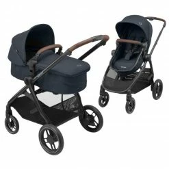 Outlet 🤩 Maxi-Cosi 2 -in- 1 Kombi-Kinderwagen Zelia³ wendbarer Sitz & Wanne in einem, verstellbarer Schieber, 22 kg - Essential Graphite - Collection 2022 ⌛