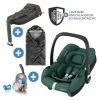 Coupon 🎉 Maxi-Cosi Babyschale CabrioFix i-Size ab Geburt-15 Monate (40-75 cm) i-Size Base, Einschlagdecke & Schnullerbox - Essential Green - Collection 2022 😉