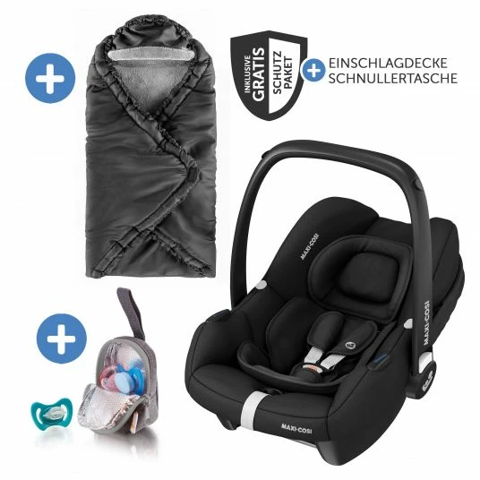 Best Pirce 😀 Maxi-Cosi Babyschale CabrioFix i-Size ab Geburt-15 Monate (40-75 cm) inkl. Einschlagdecke & Schnullerbox - Essential Black - Collection 2022 ❤️ 1 Best Pirce 😀 Maxi-Cosi Babyschale CabrioFix i-Size ab Geburt-15 Monate (40-75 cm) inkl. Einschlagdecke & Schnullerbox - Essential Black - Collection 2022 ❤️