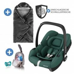 Brand new 💯 Maxi-Cosi Babyschale CabrioFix i-Size ab Geburt-15 Monate (40-75 cm) inkl. Einschlagdecke & Schnullerbox - Essential Green - Collection 2022 🥰
