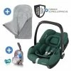 Coupon 😀 Maxi-Cosi Babyschale CabrioFix i-Size ab Geburt - 15 Monate (40-75 cm) inkl. Fußsack & Schnullerbox - Essential Green - Collection 2022 🥰