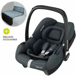 Brand new 🥰 Maxi-Cosi Babyschale CabrioFix i-Size ab Geburt - 15 Monate (40-83 cm) inkl. Autositz-Schutzunterlage - Essential Graphite - Collection 2022 ⭐