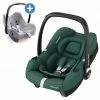 Best deal ⌛ Maxi-Cosi Babyschale CabrioFix i-Size ab Geburt - 15 Monate (40-83 cm) & Zamboo Sommerbezug - Essential Green - Collection 2022 😀