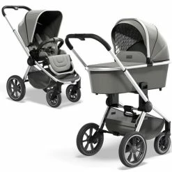 Flash Sale ⌛ Moon 2in1 Kombi-Kinderwagen Resea S Basic mit Sportsitz, Babywanne - bis 22 kg - Shadow Melange - Collection 2022 ✨