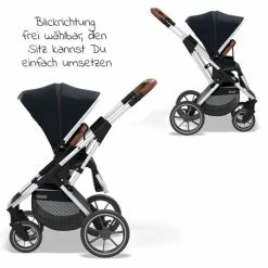 Discount ✨ Moon 2in1 Kombi-Kinderwagen Rocca Basic mit Sportsitz, Babywanne - bis 22 kg - Navy - Collection 2022 ⌛ -Way Sales moon 2in1 kombi kinderwagen rocca basic mit sportsitz babywanne bis 22 kg navy 63 960 600 403 d4