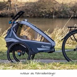 Brand new 🎉 Qeridoo Kinderfahrradanhänger & Buggy Kidgoo 1 für 1 Kind mit Kupplung, Dämpfsystem, XL-Kofferraum (bis 50 kg) - Steel Grey - Collection 2022 ✨ -Way Sales qeridoo kinderfahrradanhanger buggy kidgoo 1 fur 1 kind mit kupplung dampfsystem xl kofferraum bis 50 kg steel grey q kdg1 22 sg d3