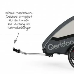 Discount 🛒 Qeridoo Kinderfahrradanhänger & Buggy QUPA 1 für 1 Kind mit Kupplung, Blattfeder-Dämpfsystem (bis 50 kg) - Grey - Collection 2022 ⌛ -Way Sales qeridoo kinderfahrradanhanger buggy qupa 1 fur 1 kind mit kupplung blattfeder dampfsystem bis 50 kg grey q qup1 22 gr d4