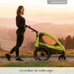 Wholesale 🎉 Qeridoo Kinderfahrradanhänger & Buggy Sportrex 2 Lt. Edition für 2 Kinder mit Kupplung, Dämpfsystem (bis 60kg) - Lime Green - Collection 2022 🎉 -Way Sales qeridoo kinderfahrradanhanger buggy sportrex 2 lt edition fur 2 kinder mit kupplung dampfsystem bis 60kg lime green q spr2 22 lg d2