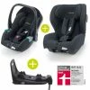 Best Pirce 💯 Recaro 2 in 1 Kindersitz-Set Babyschale Avan & Reboarder Kio inkl. Isofixbase ab Geburt bis 4 Jahre - Prime - Mat Black - Collection 2022 ✨