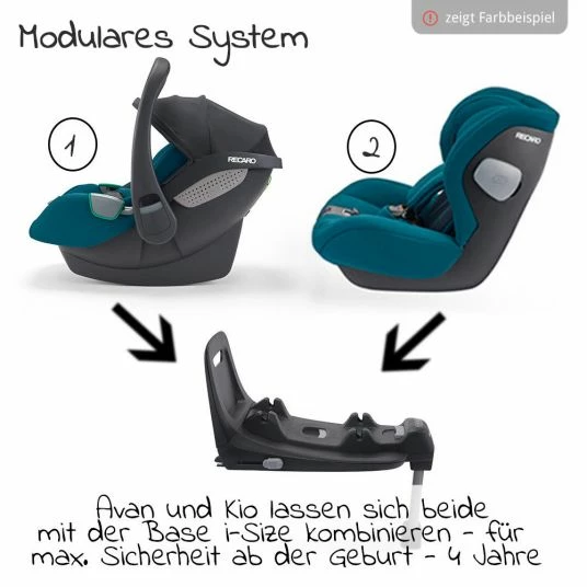 Best Pirce π― Recaro 2 in 1 Kindersitz-Set Babyschale Avan & Reboarder Kio inkl. Isofixbase ab Geburt bis 4 Jahre - Prime - Mat Black - Collection 2022 β¨ 4 Best Pirce π― Recaro 2 in 1 Kindersitz-Set Babyschale Avan & Reboarder Kio inkl. Isofixbase ab Geburt bis 4 Jahre - Prime - Mat Black - Collection 2022 β¨ - Image 4