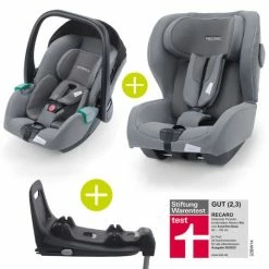 Top 10 😍 Recaro 2 in 1 Kindersitz-Set Babyschale Avan & Reboarder Kio inkl. Isofixbase ab Geburt bis 4 Jahre - Prime - Silent Grey - Collection 2022 🥰