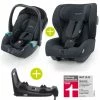 Outlet 😀 Recaro 2 in 1 Kindersitz-Set Babyschale Avan & Reboarder Kio inkl. Isofixbase ab Geburt bis 4 Jahre - Select - Night Black - Collection 2022 🧨