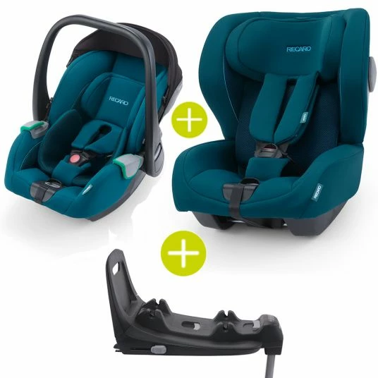 Budget π Recaro 2 in 1 Kindersitz-Set Babyschale Avan & Reboarder Kio inkl. Isofixbase ab Geburt bis 4 Jahre - Select - Teal Green - Collection 2022 π 2 Budget π Recaro 2 in 1 Kindersitz-Set Babyschale Avan & Reboarder Kio inkl. Isofixbase ab Geburt bis 4 Jahre - Select - Teal Green - Collection 2022 π - Image 2