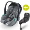 Best Sale 😀 Recaro Babyschalen-Set Avan i-Size 45 cm - 83 cm / bis max. 15 Monate inkl. Isofix-Base - Prime - Silent Grey - Collection 2022 ❤️