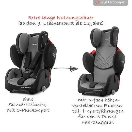 Promo π Recaro Kindersitz Young Sport Hero - Prime - Mat Black - Collection 2022 π 2 Promo π Recaro Kindersitz Young Sport Hero - Prime - Mat Black - Collection 2022 π - Image 2