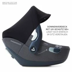 Outlet 😀 Swandoo Babyschale Albert i-Size - Chia Black 🔥 -Way Sales swandoo babyschale albert i size chia black 101ai21991 d3