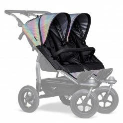 Brand new 🥰 TFK 2 Sportsitze für Duo - XXL Komfort-Sitz inkl. Wetterschutz für Kinder bis 45 kg - Glow in the Dark - Collection 2022 ⭐