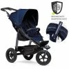 Flash Sale 🧨 TFK Buggy & Sportkinderwagen Mono mit Luftreifen inkl. Sportsitz bis 34 kg + XXL-Zamboo Zubehörpaket - Marine - Collection 2022 😀
