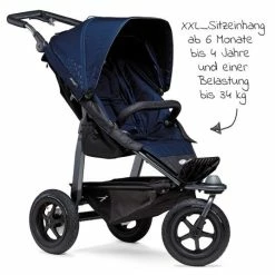 Flash Sale 🧨 TFK Buggy & Sportkinderwagen Mono mit Luftreifen inkl. Sportsitz bis 34 kg + XXL-Zamboo Zubehörpaket - Marine - Collection 2022 😀 -Way Sales tfk buggy sportkinderwagen mono mit luftreifen inkl sportsitz bis 34 kg xxl zamboo zubehorpaket marine t m1 fa s 334 zamboo zubehor d3