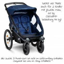Budget 🎉 TFK Fahrradanhänger und Kinderwagen Velo 2 für 2 Kinder (bis 44 kg ) + Deichsel - Marine - Collection 2022 😉 -Way Sales tfk fahrradanhanger und kinderwagen velo 2 fur 2 kinder bis 44 kg deichsel marine t v2 s 334 d4