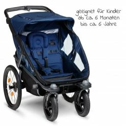 Budget 🎉 TFK Fahrradanhänger und Kinderwagen Velo 2 für 2 Kinder (bis 44 kg ) + Deichsel - Marine - Collection 2022 😉 -Way Sales tfk fahrradanhanger und kinderwagen velo 2 fur 2 kinder bis 44 kg deichsel marine t v2 s 334 d5