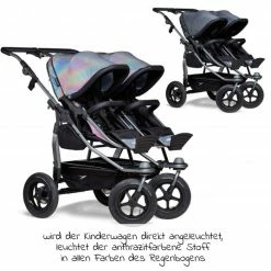 Wholesale ❤️ TFK Geschwister- & Zwillingskinderwagen Duo mit Luftreifen - 2x Kombi-Einheit (Wanne+Sitz) + XXL Zubehörpaket - Glow - Collection 2022 👏 -Way Sales tfk geschwister zwillingskinderwagen duo mit luftreifen 2x kombi einheit wanne sitz xxl zubehorpaket glow t d1 fa k2 gid zamboo zubehor d4