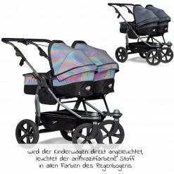 Flash Sale 🛒 TFK Geschwister- & Zwillingswagen Duo mit Luftkammerreifen - 2x Kombi-Einheit (Wanne+Sitz) + XXL Zubehör - Glow in the Dark - Collection 2022 ✔️ -Way Sales tfk geschwister zwillingswagen duo mit luftkammerreifen 2x kombi einheit wanne sitz xxl zubehor glow in the dark t d1 fe k2 gid zamboo zubehor d3