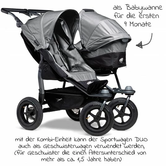Hot Sale 😍 TFK Kombi-Einheit (1 x Wanne & Sitz) für Duo - Grau - Collection 2022 🔥 2 Hot Sale 😍 TFK Kombi-Einheit (1 x Wanne & Sitz) für Duo - Grau - Collection 2022 🔥 - Image 2