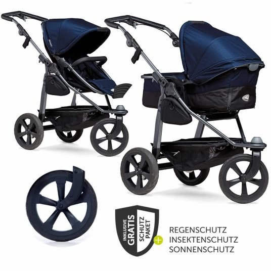 Discount 🌟 TFK Kombi-Kinderwagen Mono mit Luftkammerreifen - inkl. Kombi-Einheit (Babywanne+Sitz) und XXL-Zamboo Zubehörpaket - Marine - Collection 2022 🎉 1 Discount 🌟 TFK Kombi-Kinderwagen Mono mit Luftkammerreifen - inkl. Kombi-Einheit (Babywanne+Sitz) und XXL-Zamboo Zubehörpaket - Marine - Collection 2022 🎉