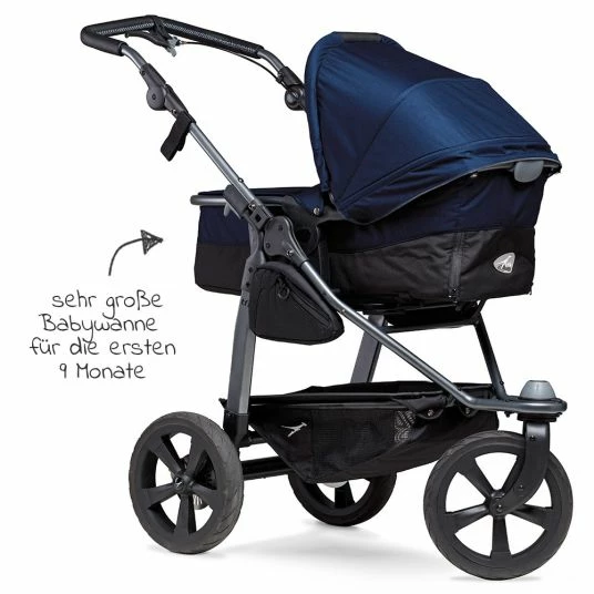 Discount 🌟 TFK Kombi-Kinderwagen Mono mit Luftkammerreifen - inkl. Kombi-Einheit (Babywanne+Sitz) und XXL-Zamboo Zubehörpaket - Marine - Collection 2022 🎉 4 Discount 🌟 TFK Kombi-Kinderwagen Mono mit Luftkammerreifen - inkl. Kombi-Einheit (Babywanne+Sitz) und XXL-Zamboo Zubehörpaket - Marine - Collection 2022 🎉 - Image 4