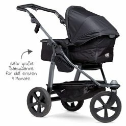 Buy 😉 TFK Kombi-Kinderwagen Mono mit Luftkammerreifen - inkl. Kombi-Einheit (Babywanne + Sitz) + XXL-Zamboo Zubehörpaket - Schwarz - Collection 2022 ❤️ -Way Sales tfk kombi kinderwagen mono mit luftkammerreifen inkl kombi einheit babywanne sitz xxl zamboo zubehorpaket schwarz t m1 fe k 310 zamboo zubehor d3