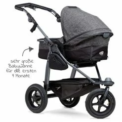 Cheap 😀 TFK Kombi-Kinderwagen Mono mit Luftreifen - inkl. Kombi-Einheit (Babywanne + Sitz) + XXL-Zamboo Zubehörpaket - Anthrazit - Collection 2022 😍 -Way Sales tfk kombi kinderwagen mono mit luftreifen inkl kombi einheit babywanne sitz xxl zamboo zubehorpaket anthrazit t m1 fa k 411 zamboo zubehor d3