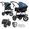 Discount 🎁 TFK Kombi-Kinderwagen Mono mit Luftreifen - inkl. Kombi-Einheit (Babywanne + Sitz) + XXL-Zamboo Zubehörpaket - Antiseptisch - Collection 2022 🥰