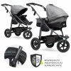 Brand new 💯 TFK Kombi-Kinderwagen Mono mit Luftreifen - inkl. Kombi-Einheit (Babywanne + Sitz) + XXL-Zamboo Zubehörpaket - Premium Grau - Collection 2022 ⭐