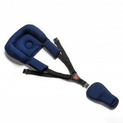 Promo 🧨 TFK Sicherheitsgurt & Kopfpolster Einzel für Velo 2 - Marine - Collection 2022 🌟